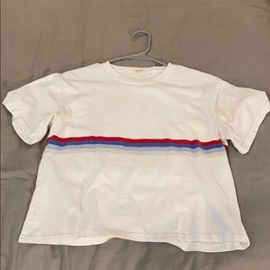 Short sleeve striped tee